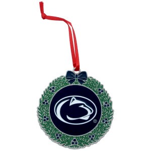 metal ornament wreath with Penn State Athletic Logo